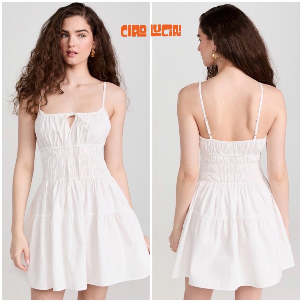 NWT - Ciao Lucia Caserto Dress in White Cotton (XXL)